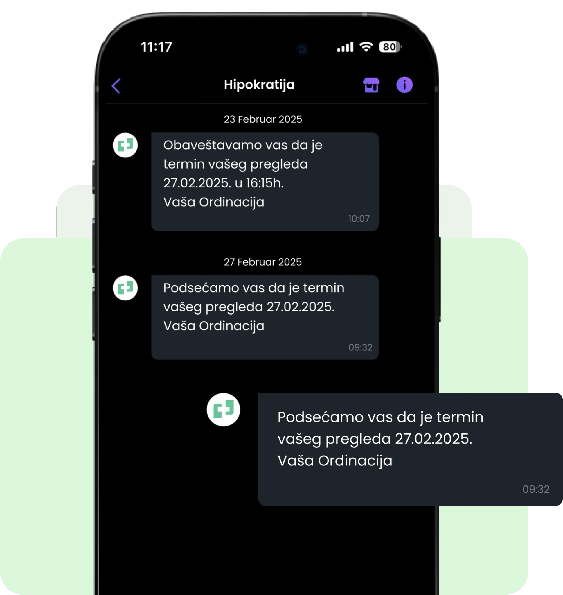 Automatizovane notifikacije i podsetnici putem Vibera i SMS-ova